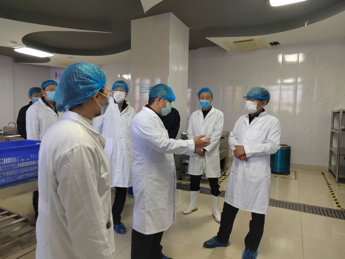 韩玉祥到燕赵驿行公司石家庄分公司中央厨房进行督导调研2